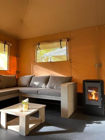 Luxe Safaritent Medley 5 Persoons Op Camping Rijsterbos Exterior foto